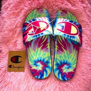 Champion Tie Dye Slides